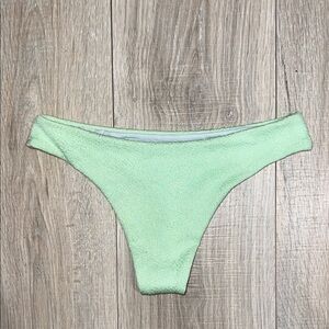 Bright Green thong Bikini Bottoms made in Brazil